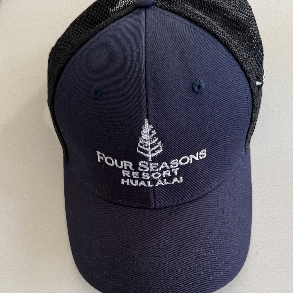 Four Seasons Resort Hualālai Navy Mesh-Back Baseball Cap